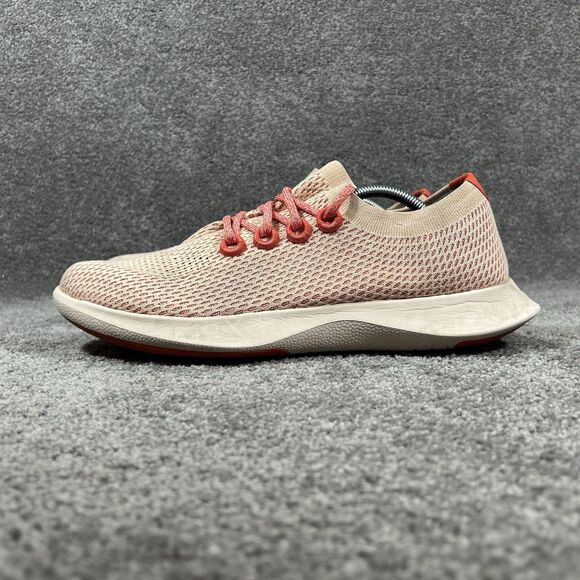 ALLBIRDS Tree Dasher TD Mens Sz 12.5 Coral Red Knit Athletic Running Shoes Used main image 6
